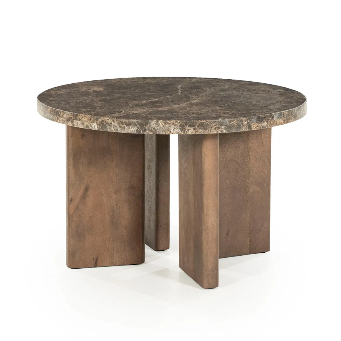 Ronde salontafel bruin marmer - Eleonora Lando