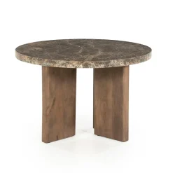 Ronde salontafel bruin marmer - Eleonora Lando