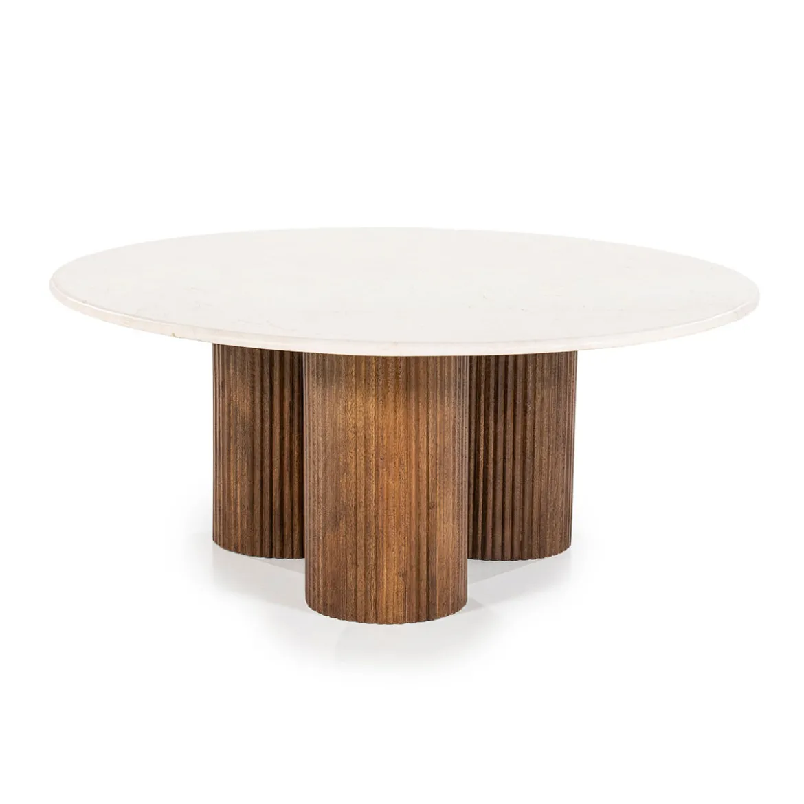 Ronde salontafel creme marmer - Eleonora Xavi