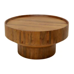 Ronde salontafel mangohout 80 cm - Kare Design Tessa