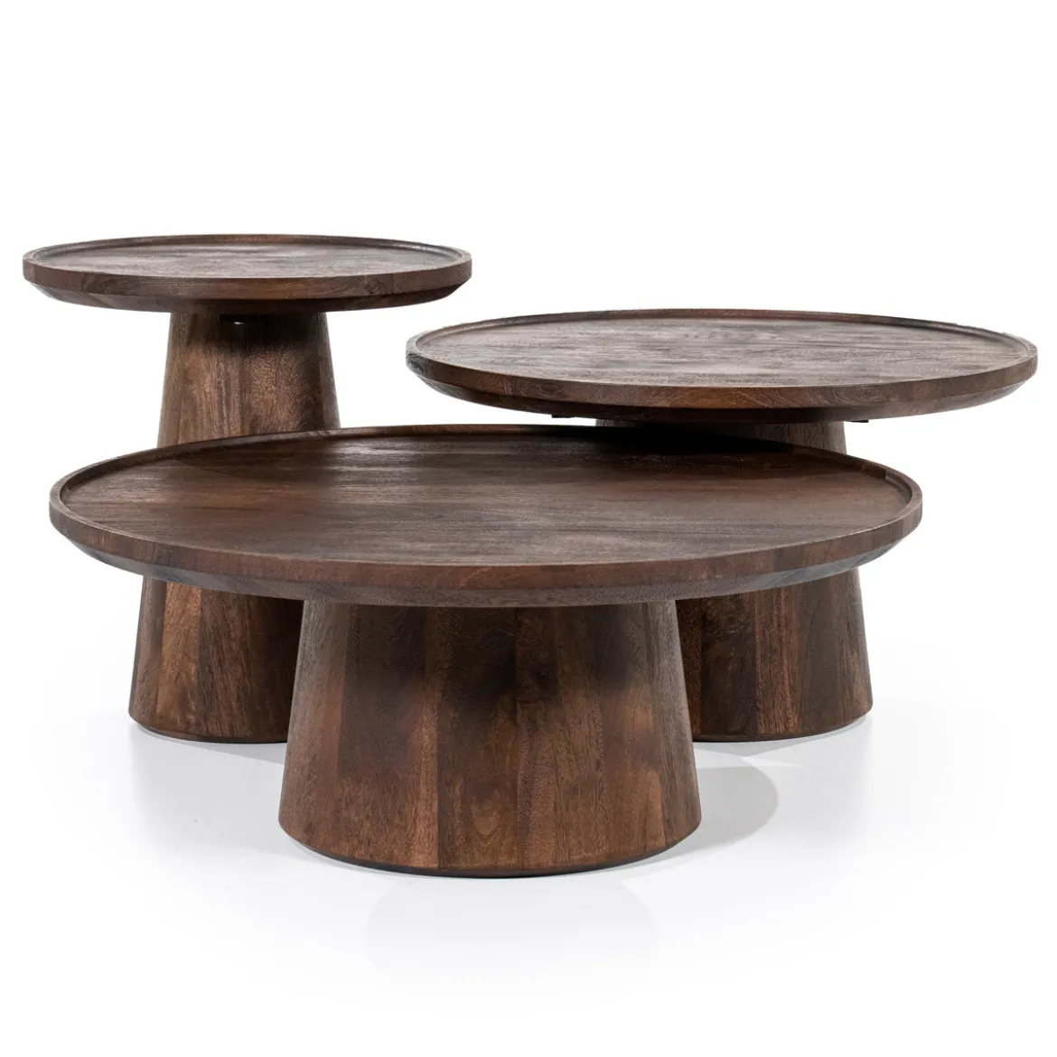 Ronde salontafel mangohout - Eleonora Ron