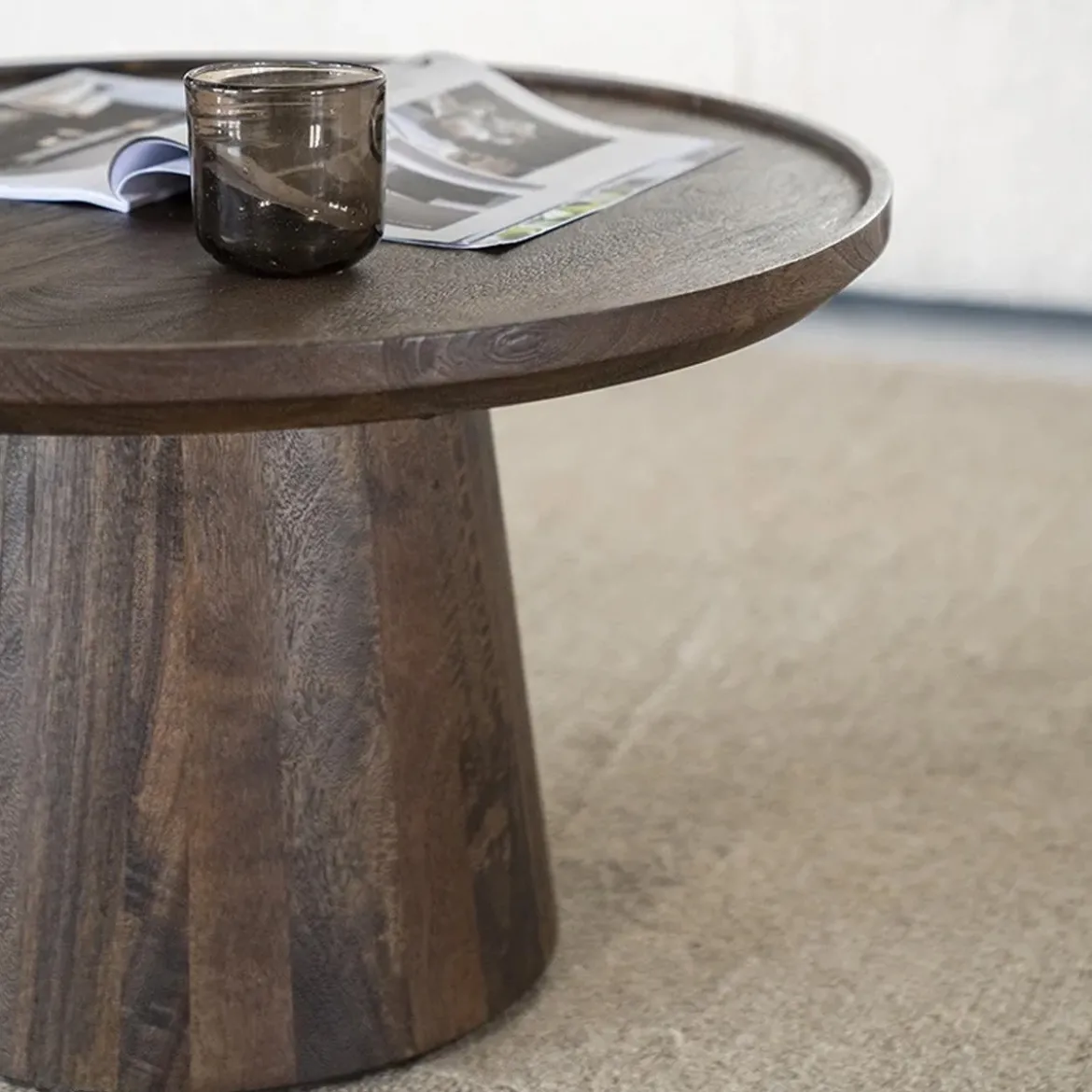 Ronde salontafel mangohout - Eleonora Ron