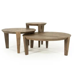 Ronde salontafel mangohout - Eleonora Davina