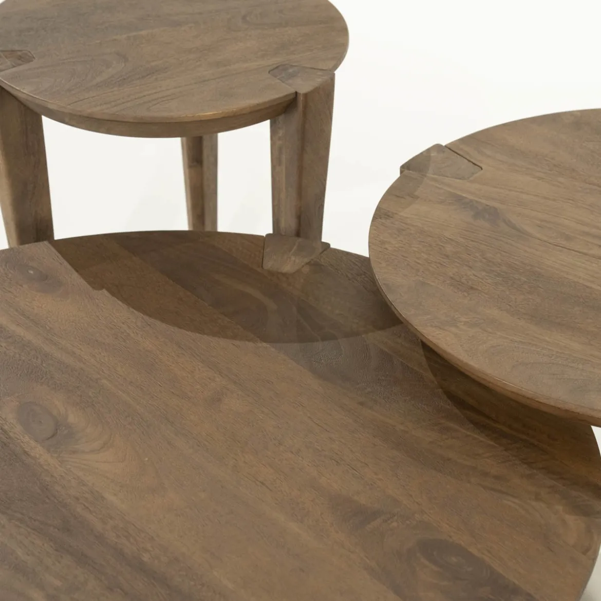 Ronde salontafel mangohout - Eleonora Davina