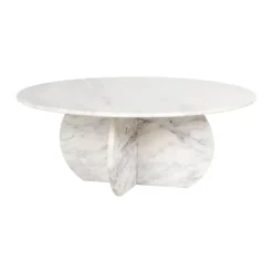 Ronde salontafel marmer wit - Richmond Interiors Holmes