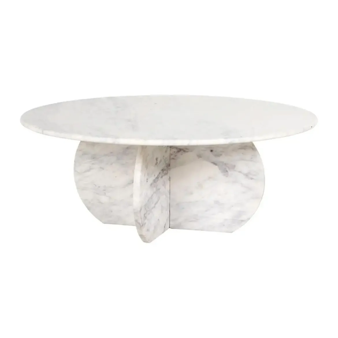 Ronde salontafel marmer wit - Richmond Interiors Holmes