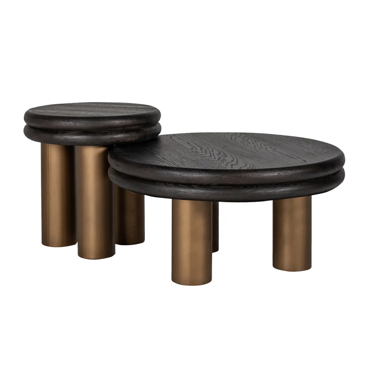 Ronde salontafel messing - Richmond Interiors Macaron