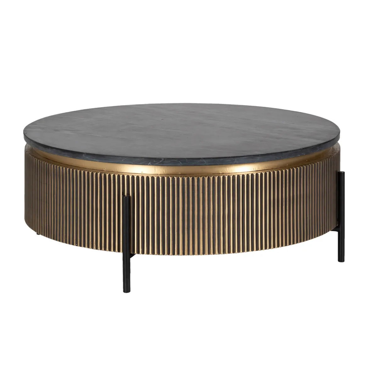 Ronde salontafel met marmer - Richmond Interiors Ironville