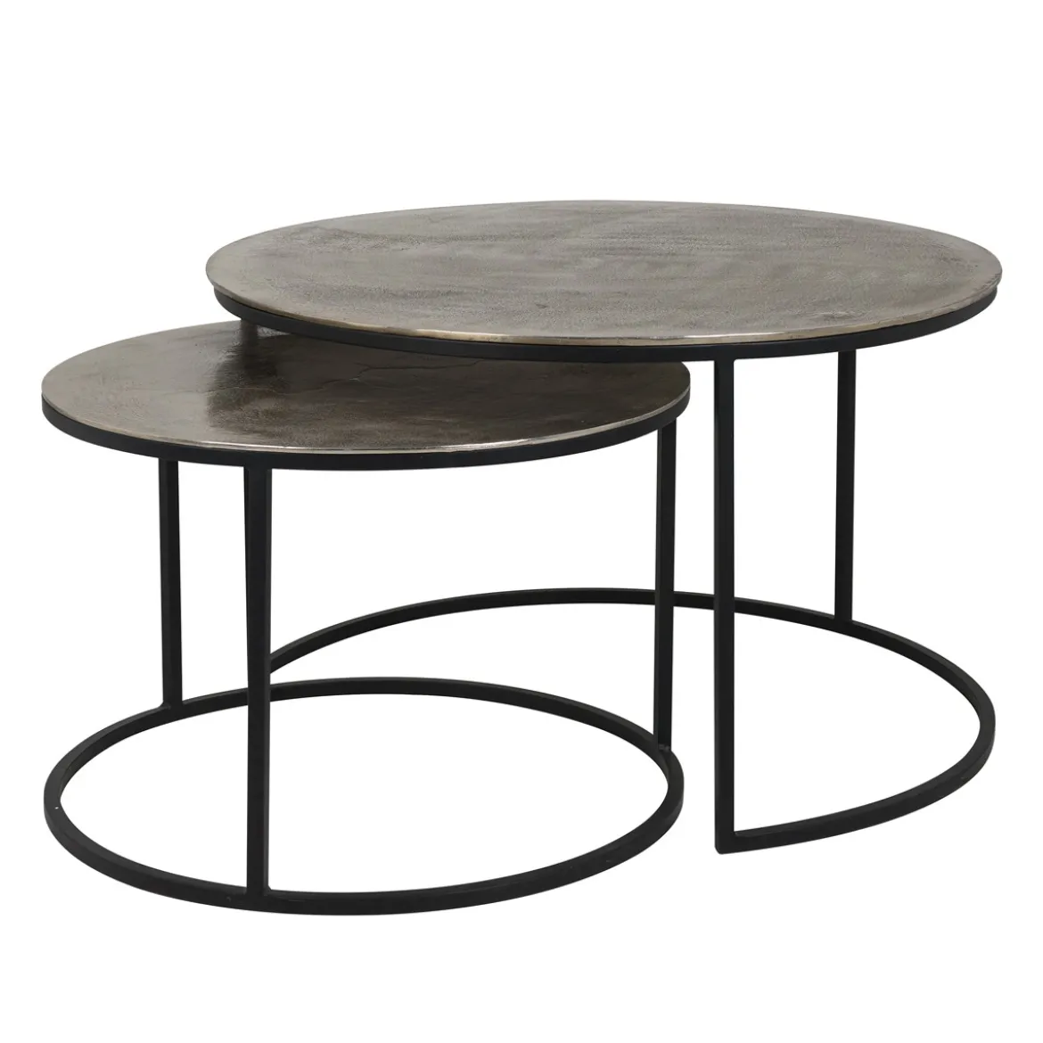 Ronde salontafelset aluminium - Richmond Interiors Asher