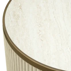 Ronde salontafelset beige goud - Richmond Interiors Tivoli