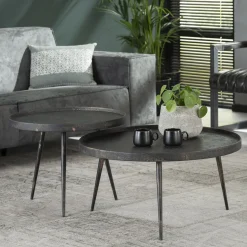Ronde salontafelset industrieel - Giani Zobilo