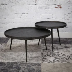 Ronde salontafelset industrieel - Giani Zobilo