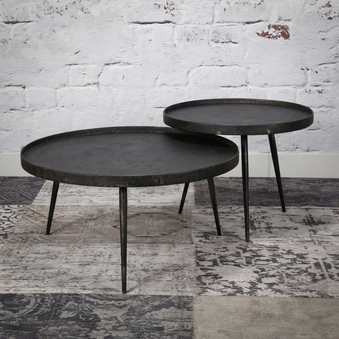 Ronde salontafelset industrieel - Giani Zobilo