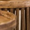 Ronde salontafel set mangohout - Giani Tweak
