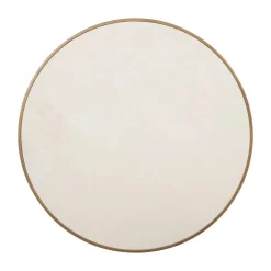 Ronde salontafelset messing en wit hout - Richmond Interiors Whitebone