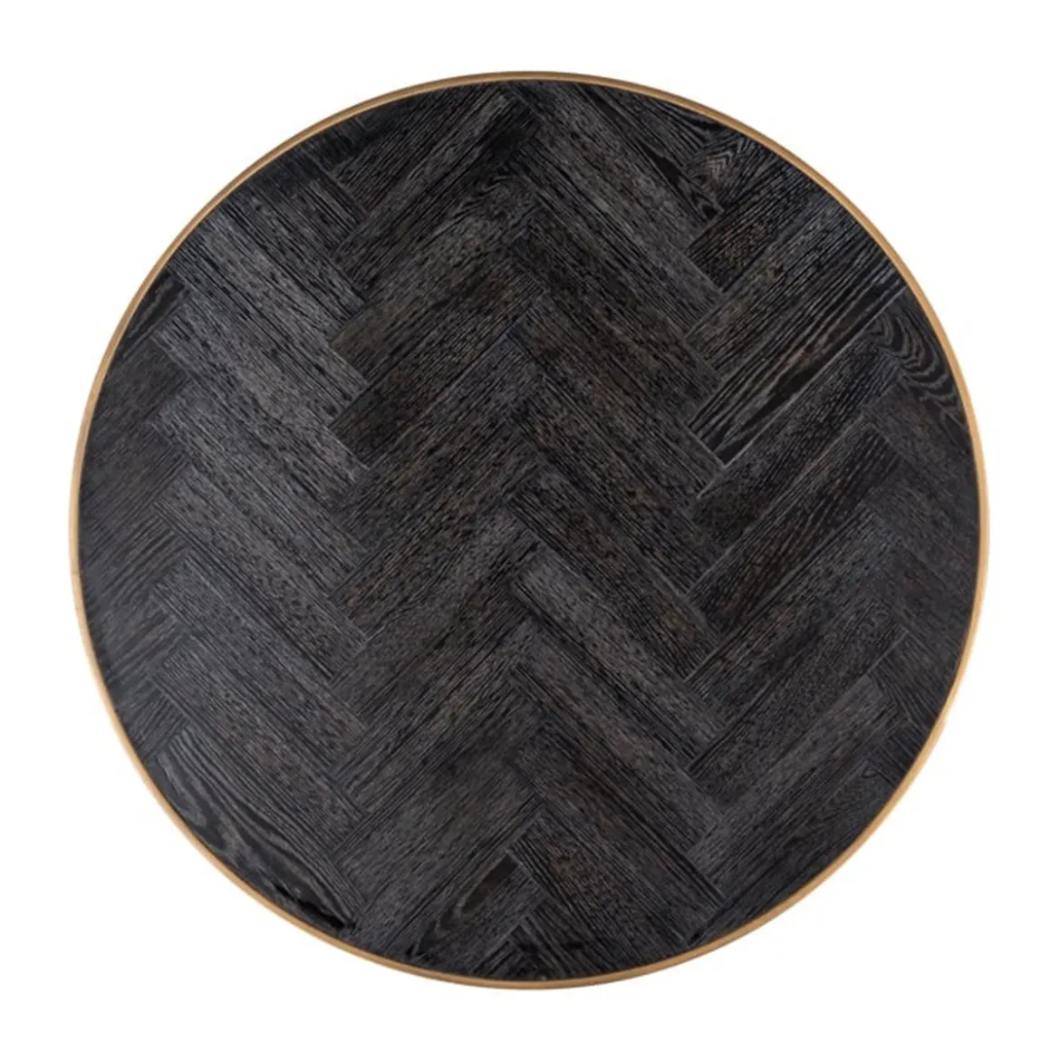 Ronde salontafelset visgraat - Richmond Interiors Blackbone