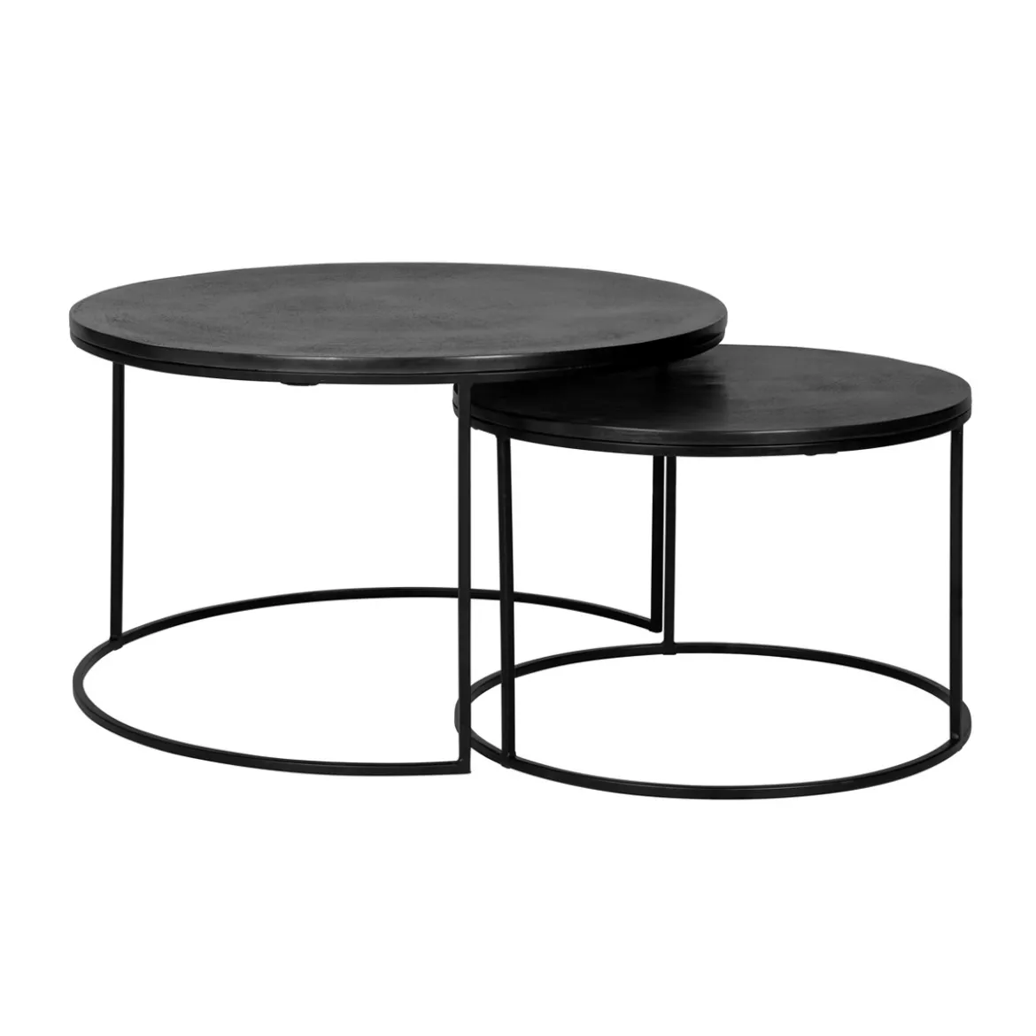 Ronde salontafels zwart staal - Richmond Interiors Bolder