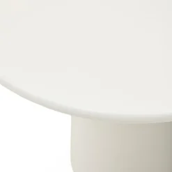 Ronde salontafel wit glanzend cement - Kave Home Albanella