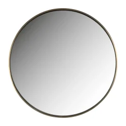 Ronde spiegel aluminium goud - Richmond Interiors Mammom