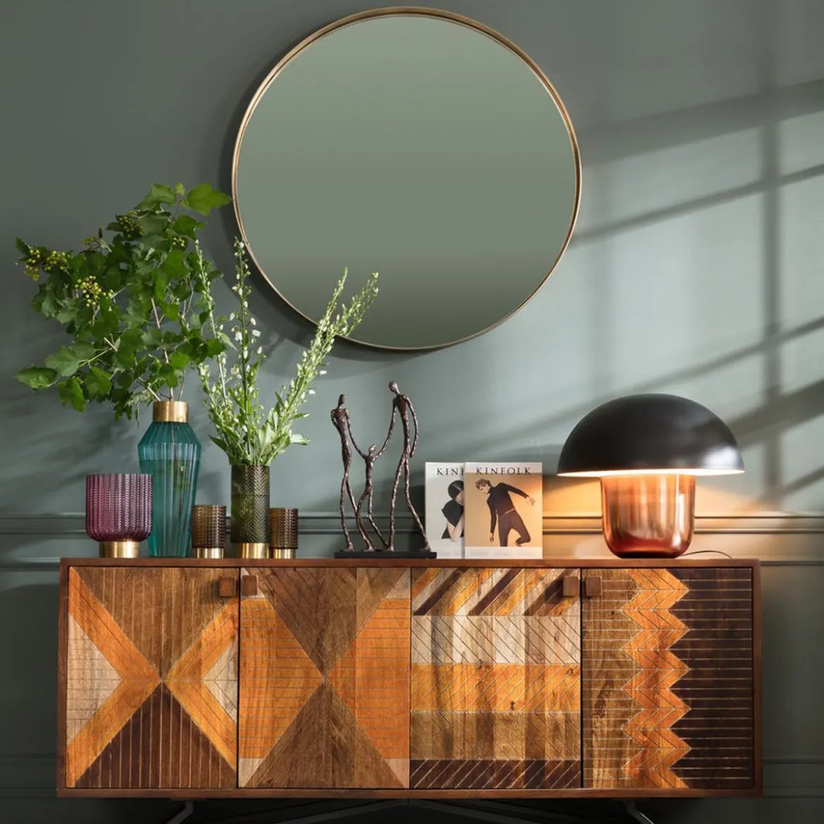 Ronde spiegel 100 cm - Kare Design Curve