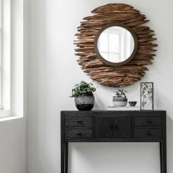 Ronde spiegel drijfhout - Must Living Pure