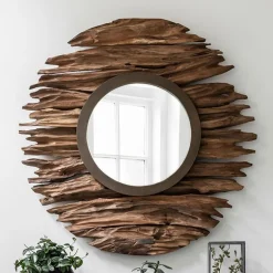 Ronde spiegel drijfhout - Must Living Pure