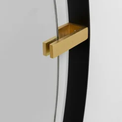 Ronde spiegel zwart goud 90 cm - Kare Design Betsy