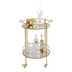 Ronde trolley goud - Kare Design Emilia
