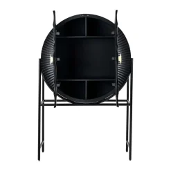 Ronde wandkast zwart met goud - Richmond Interiors Feda