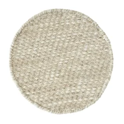 Rond vloerkleed wol en katoen - Must Living Asuri