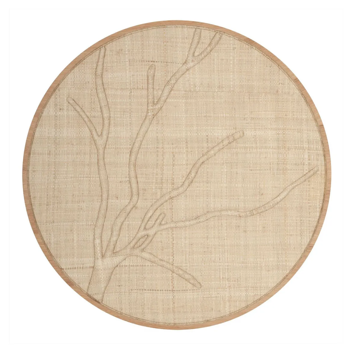 Rond wandpaneel jute beige - Must Living Jungle