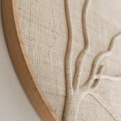 Rond wandpaneel jute beige - Must Living Jungle