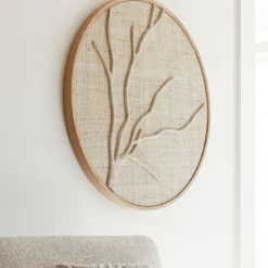 Rond wandpaneel jute beige - Must Living Jungle