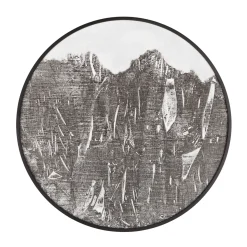 Rond wandpaneel zwart wit - Must Living Imaginary