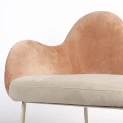 Roze fauteuil organische vormen - Zuiver Friuli