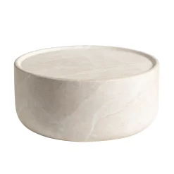 Salontafel beige steen rond - Bodio Sofia