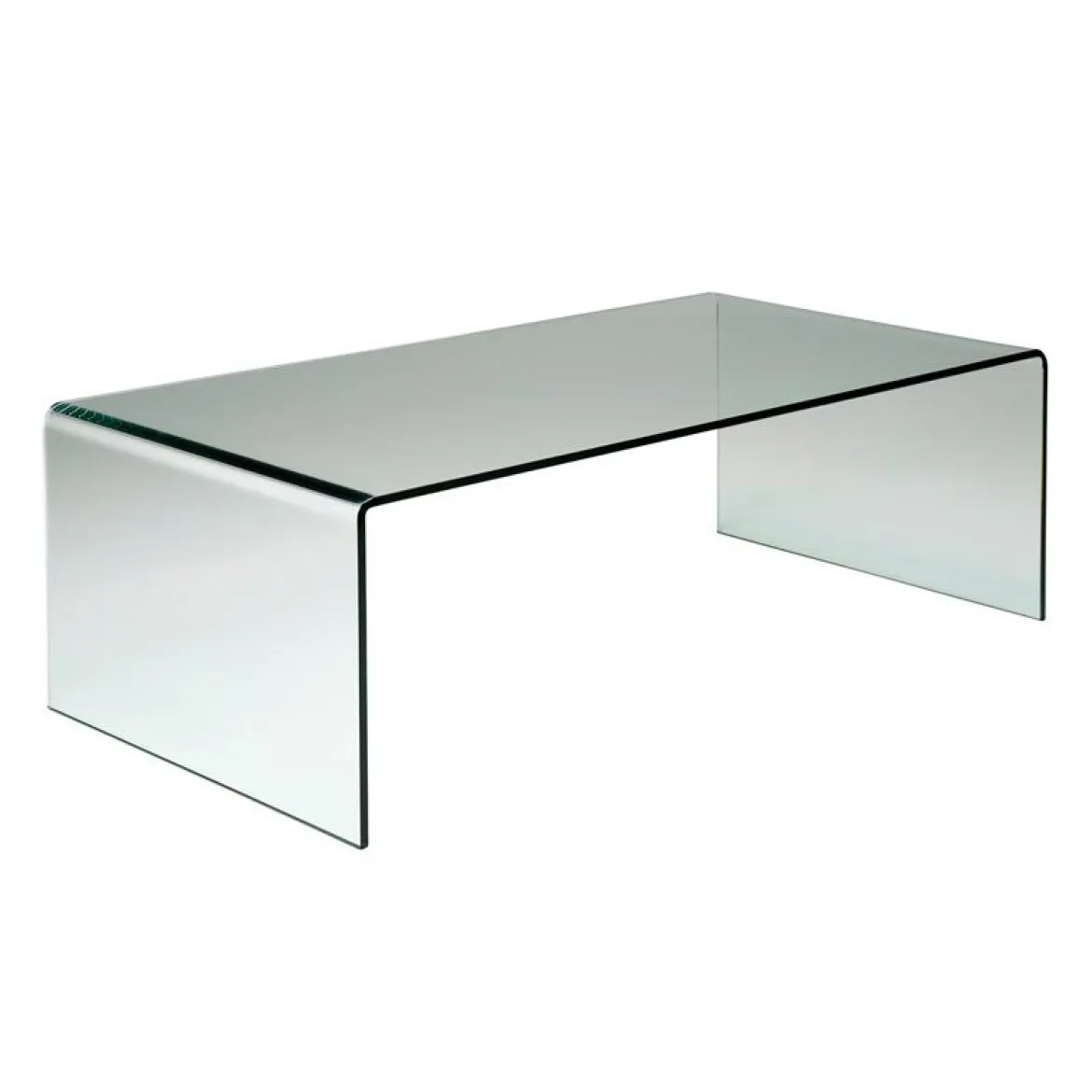 Salontafel gebogen glas 120 cm - Kare Design Clear Club