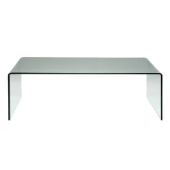 Salontafel gebogen glas 120 cm - Kare Design Clear Club