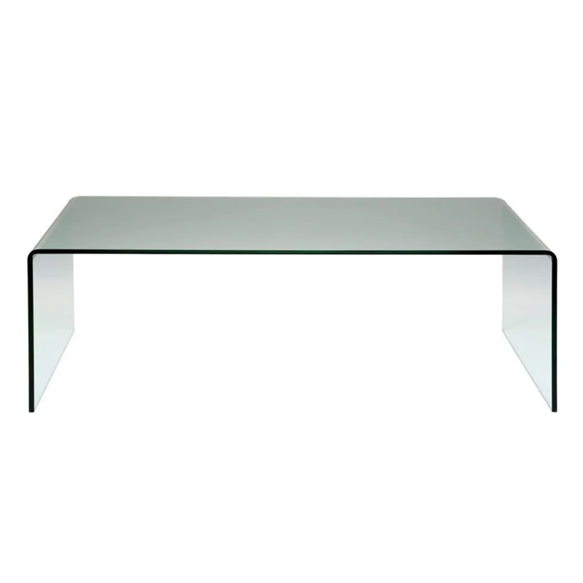 Salontafel gebogen glas 120 cm - Kare Design Clear Club