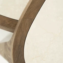 Salontafel hout met marmer - Eleonora Fred