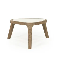Salontafel hout met marmer - Eleonora Fred