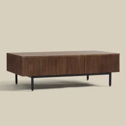 Salontafel hout met ribbels - Bodio Clark