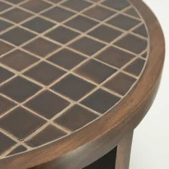 Salontafel hout met tegeltjes - By-Boo TiledUp