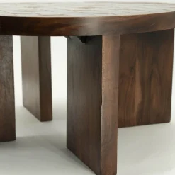 Salontafel hout met tegeltjes - By-Boo TiledUp