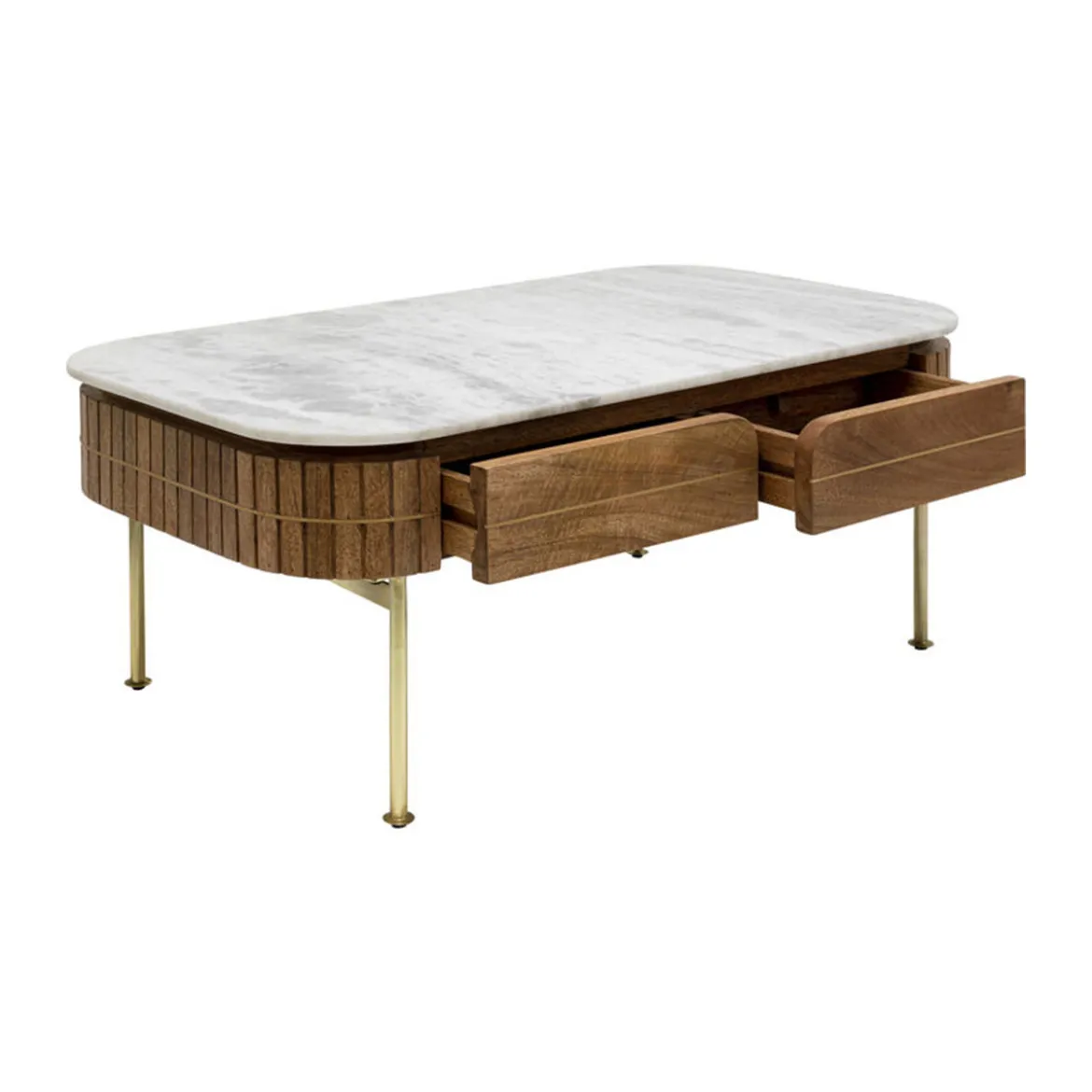 Salontafel marmer met lades - Kare Design Grace
