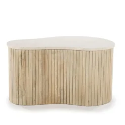 Salontafel met beige marmer blad - Eleonora Kira