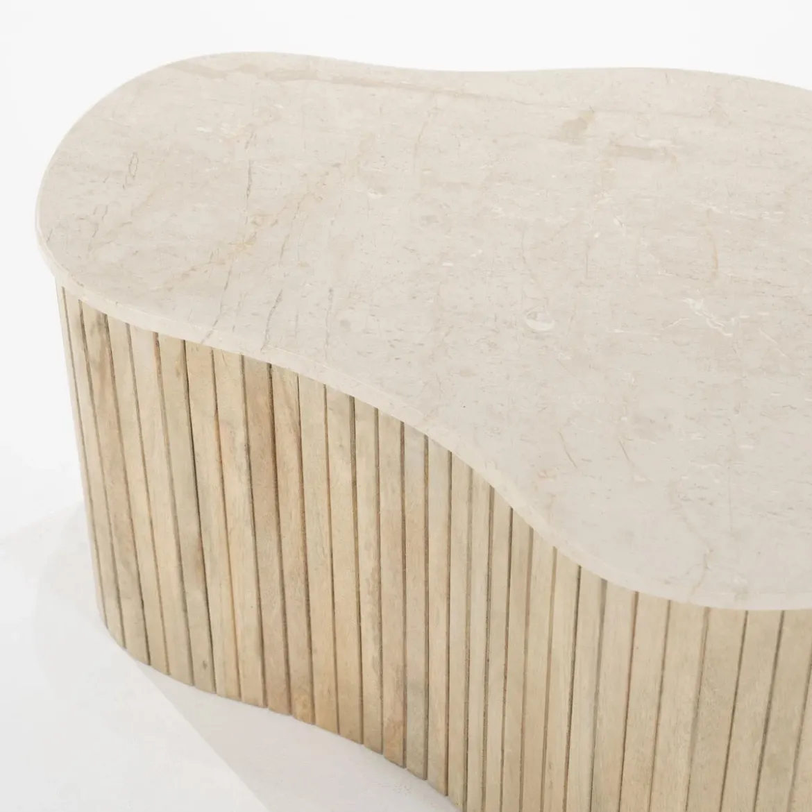 Salontafel met beige marmer blad - Eleonora Kira