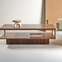 Salontafel met houten frame - Lavis Maglehem