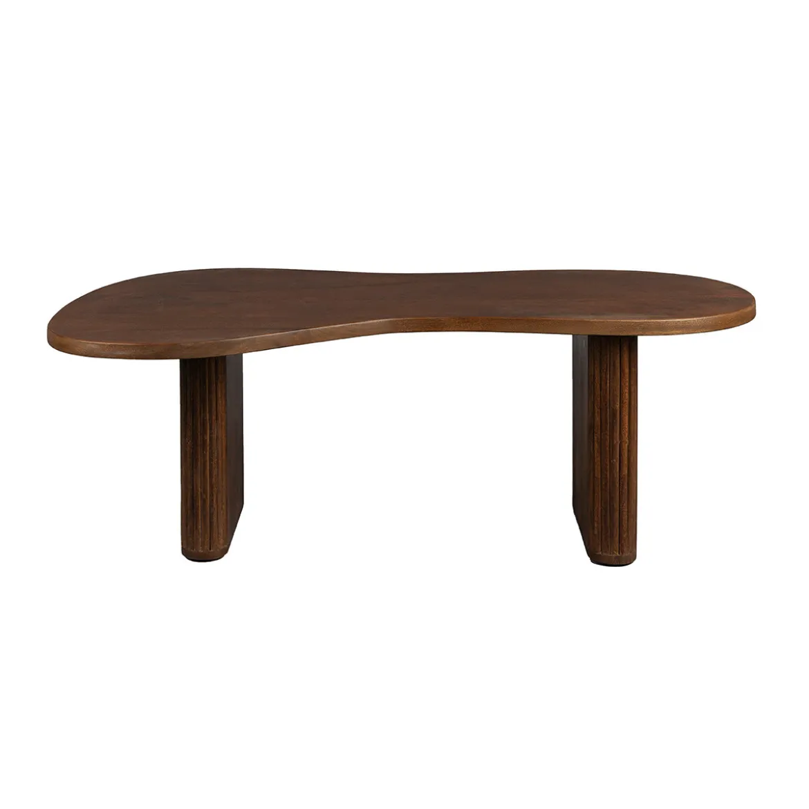 Salontafel organische vorm walnoot - Dutchbone Tilon