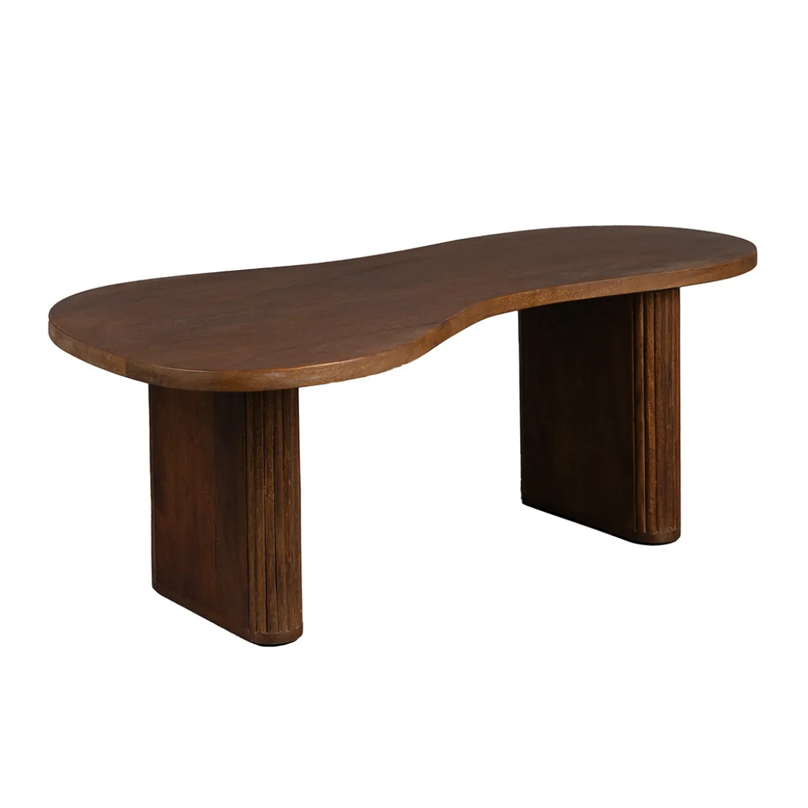 Salontafel organische vorm walnoot - Dutchbone Tilon